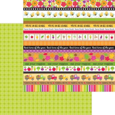 Doodlebug Farmers Market Designpapier - Garden Greens